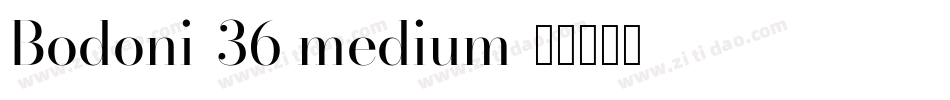 Bodoni-36 medium字体转换